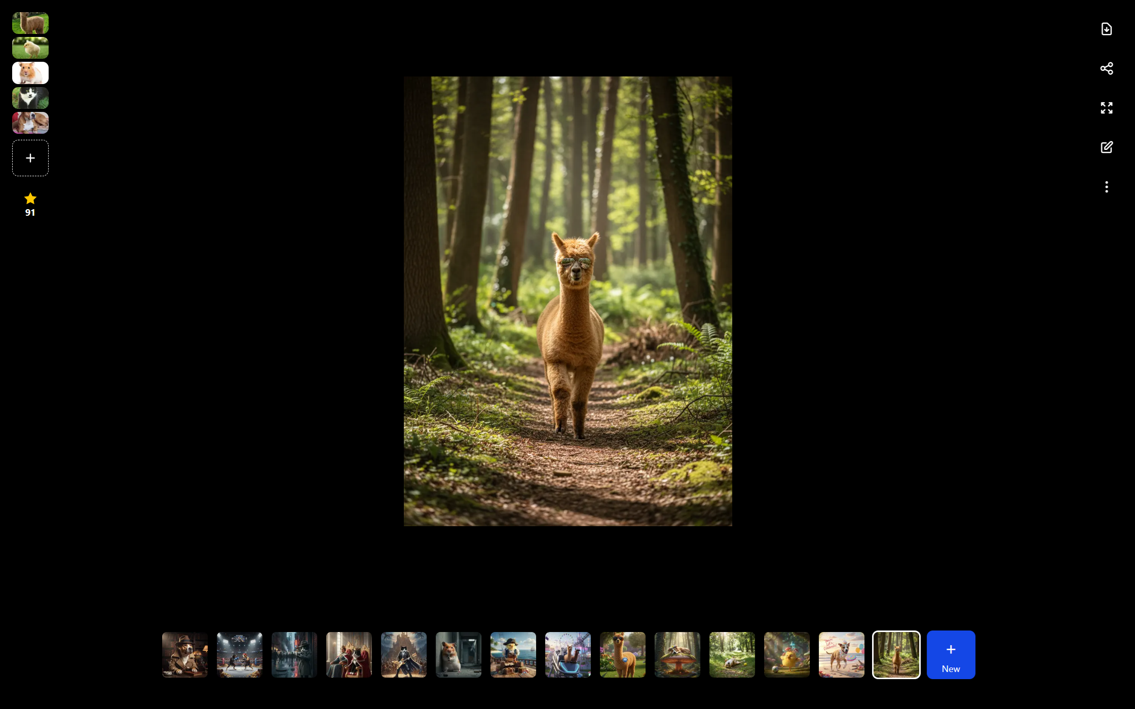 CelebrityPetAI App Interface